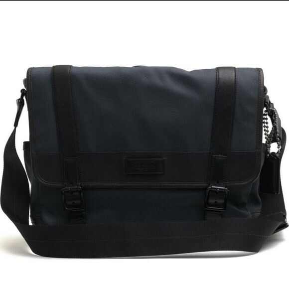 Coach Nylon Computer Briefcase Messenger Shoulder Bag - Picture 1 of 5